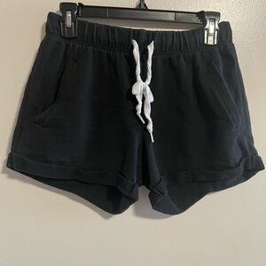 PINK black sweat shorts size small